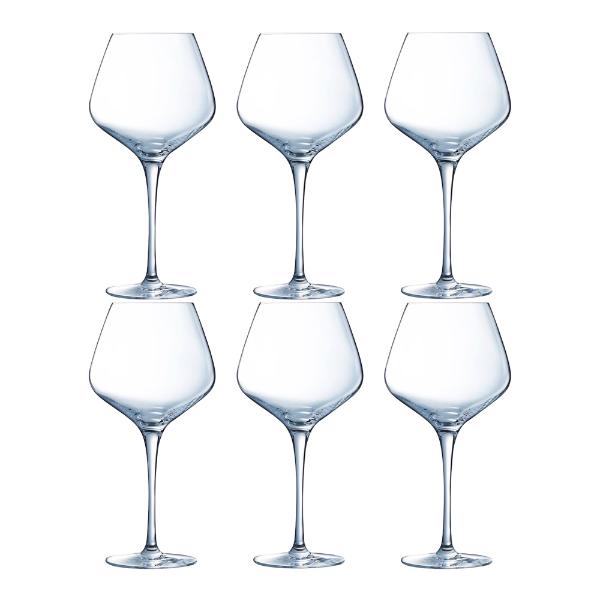 Sublym rødvinsglass 6 stk 60 cl klar