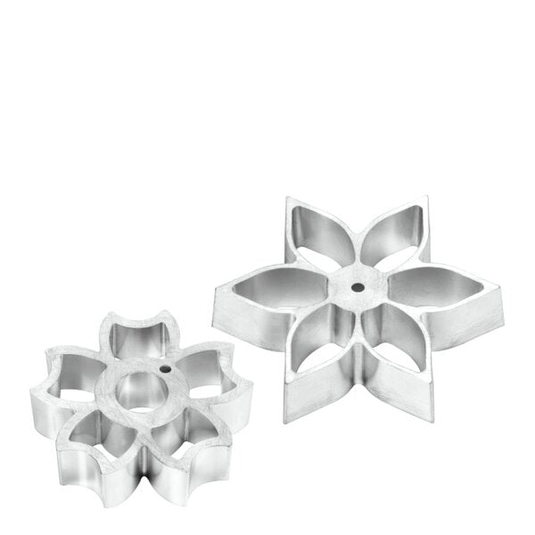 Bakkelsjern flower power 2 stk