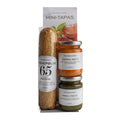 Temapose Tapas rødvinspølse og 2 stk pesto