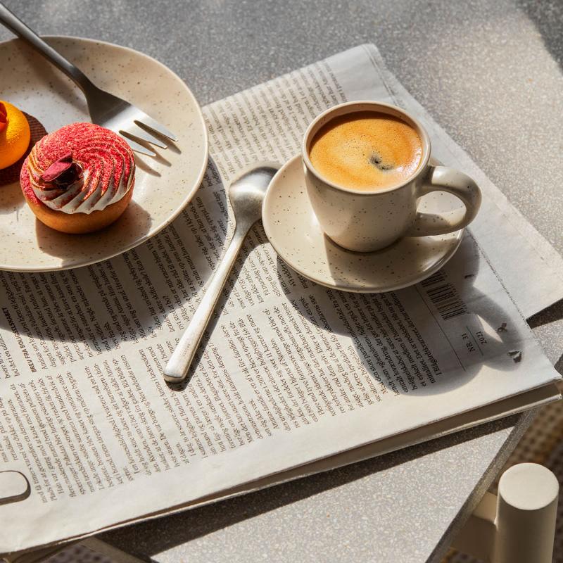 Nordic Vanilla espressokopp m/fat 5 cl kremhvit