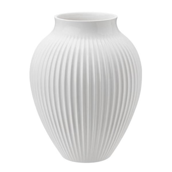 Ripple vase 20 cm hvit