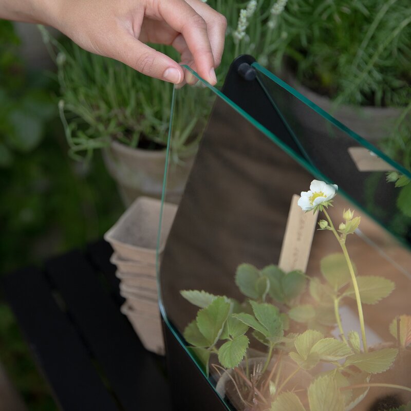 Simply Grow minidrivhus 20x42x32cm svart