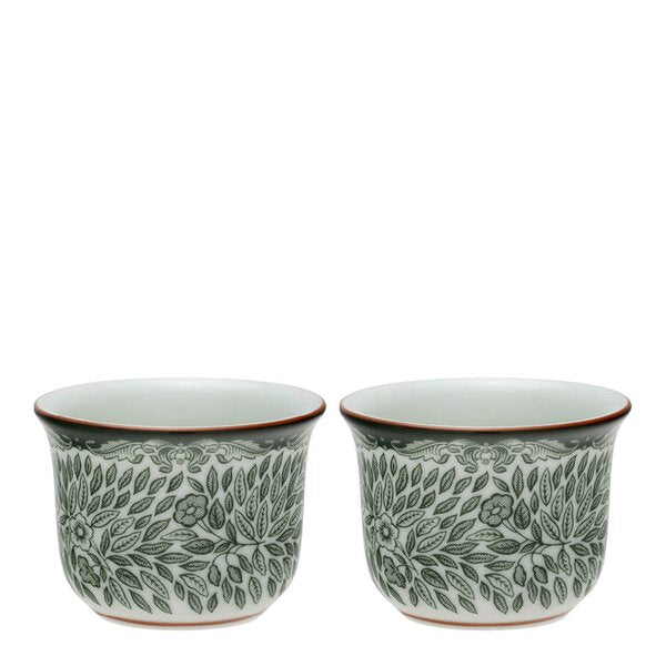 Ostindia Floris eggeglass 5,5 cm 2 stk grønn
