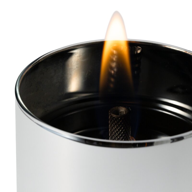 Lilly lyslykt 8, 2 stk m/ fuel 0,5L og 0,15L sølv