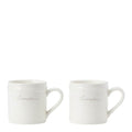 Icons espressokrus 10 cl 2 stk hvit/beige