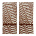 Diva serveringsbrett 26x12 cm 2 stk brun
