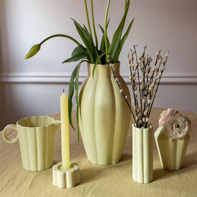 Birgit vase 14 cm pale yellow