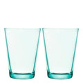 Kartio glass 40 cl 2 stk vanngrønn