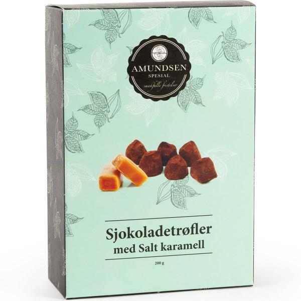 Sjokoladetrøfler m/salt karamell