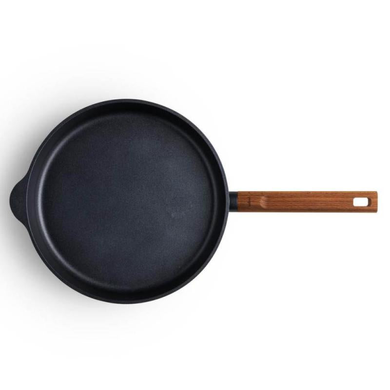 Premium wood stekepanne 28 cm svart/natur