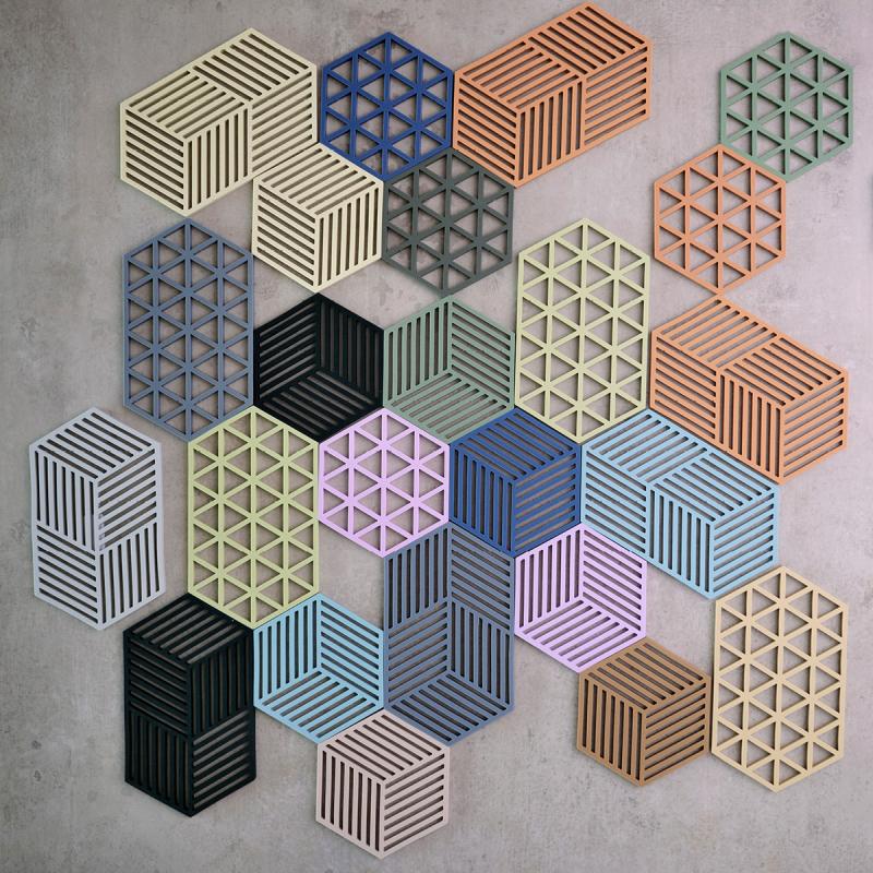 Hexagon bordskåner 24 cm light terracotta