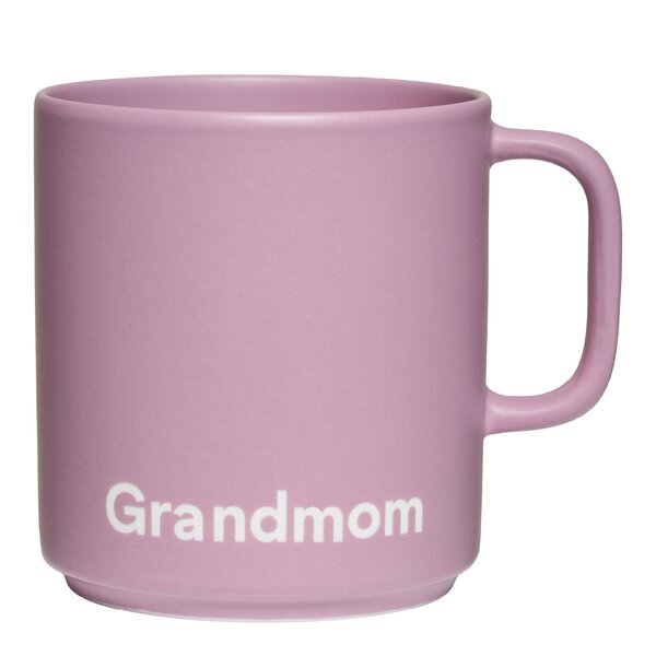 Favourite kopp med hank Grandmom 25 cl lavender