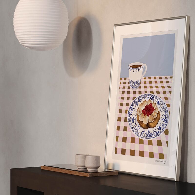 Emma Forsberg poster 30x40 cm raspberry meringue