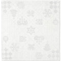 Natale juleserviett i stoff 45x45 cm offwhite