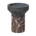 Idun lysestake 12 cm brown/grey