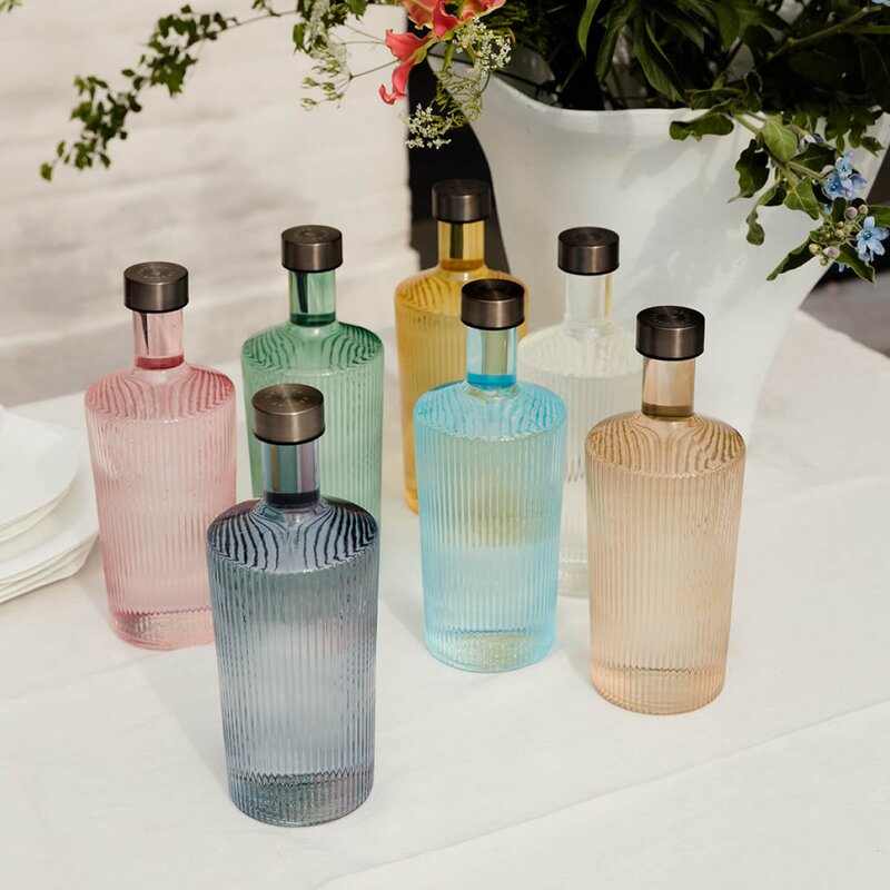 Ribbed Elegance flaske Twilight 1,25L blå