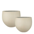 Rustik blomsterpotte sett 2 stk 45+34 cm sand
