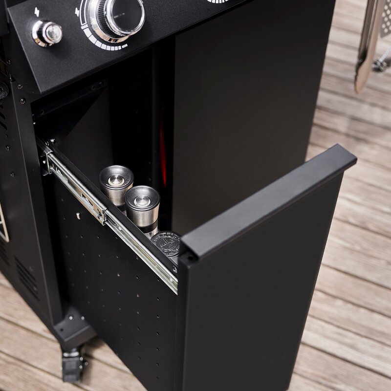 Videro PRO G3-S Vario+ gassgrill 17000W svart