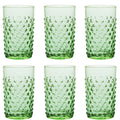 Hobnail glass 20 cl 6 stk light green