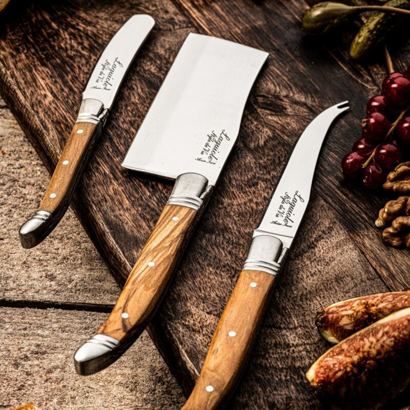 Ostekniver 3 stk olive