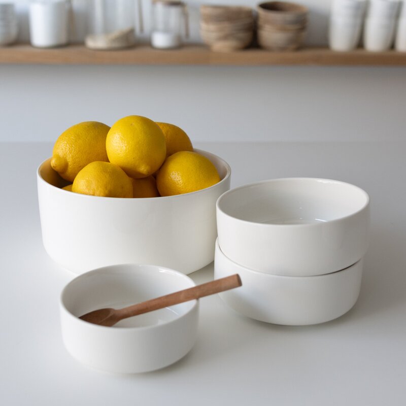 Bolle medium 10x20 cm hvit