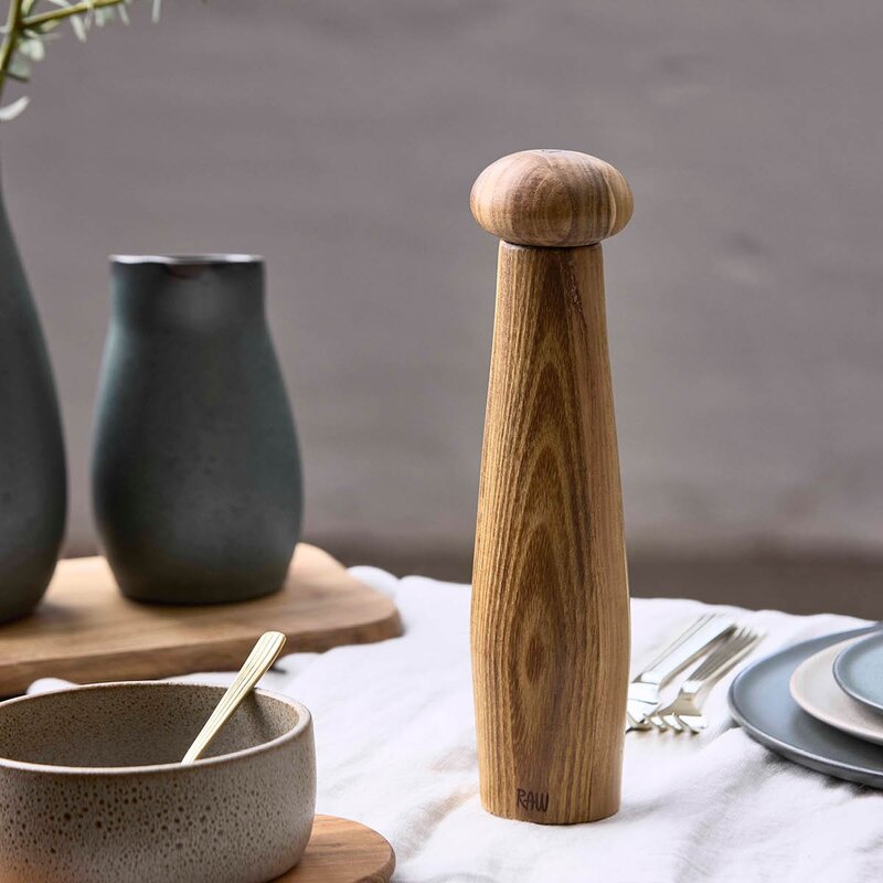 RAW Teak keramisk pepperkvern 27,5x6,5 cm