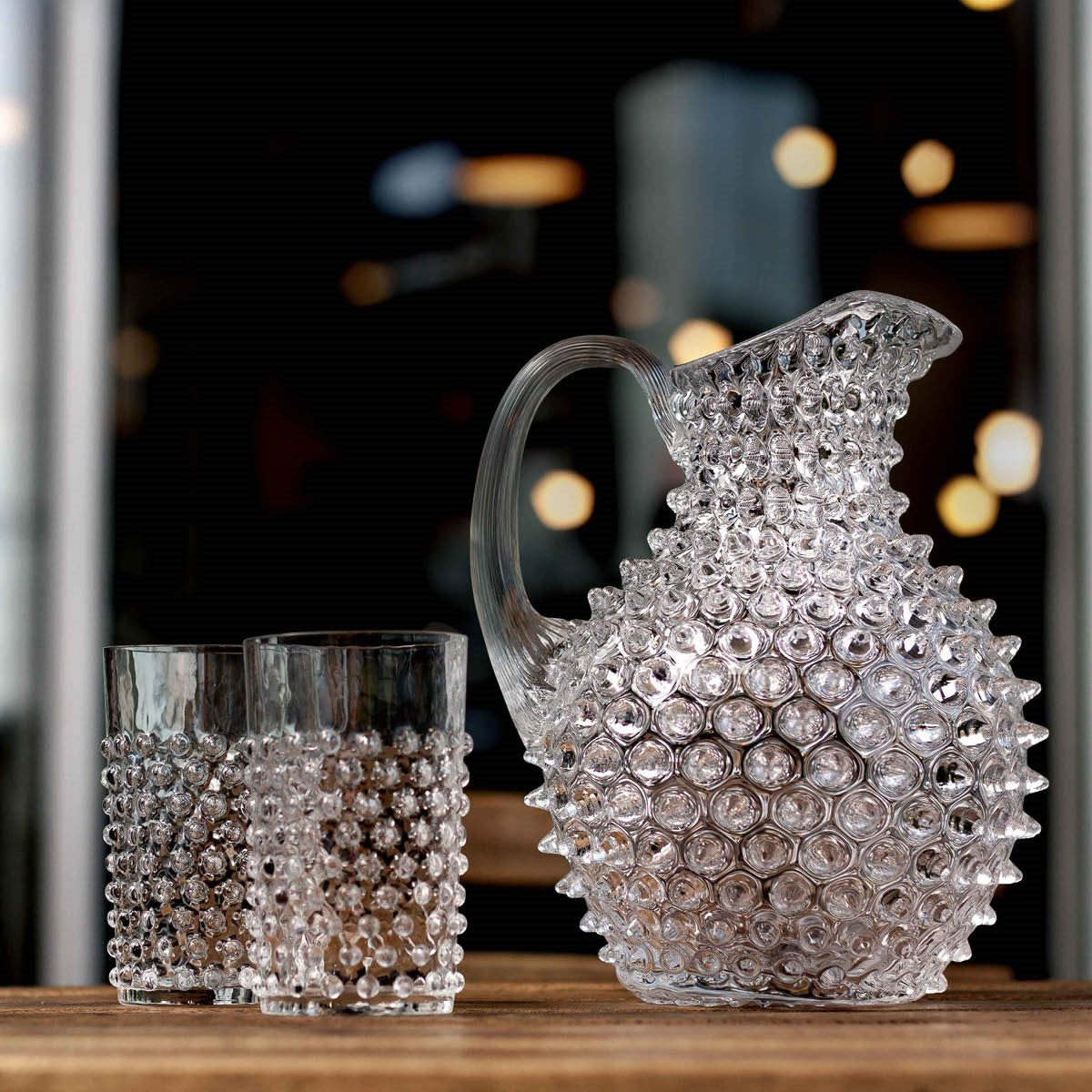 Hobnail karaffel 2L crystal
