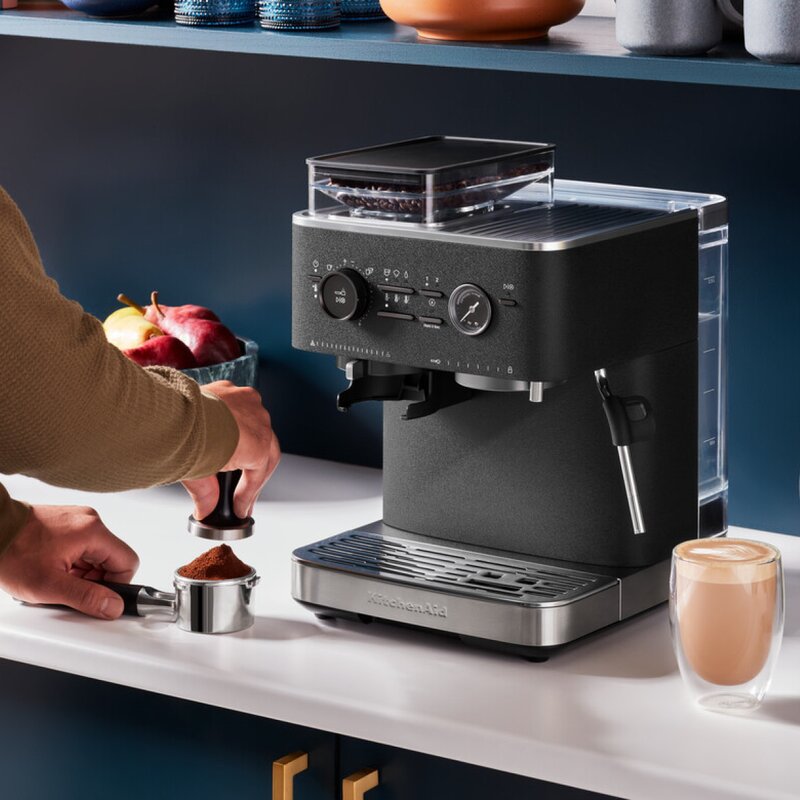 Espressomaskin m/kaffekvern halvautomatisk 5KES6551 cast iron black