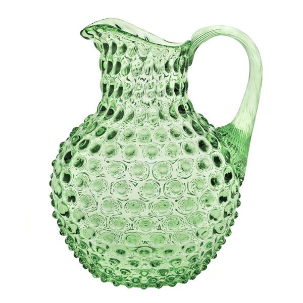 Hobnail karaffel 2L light green