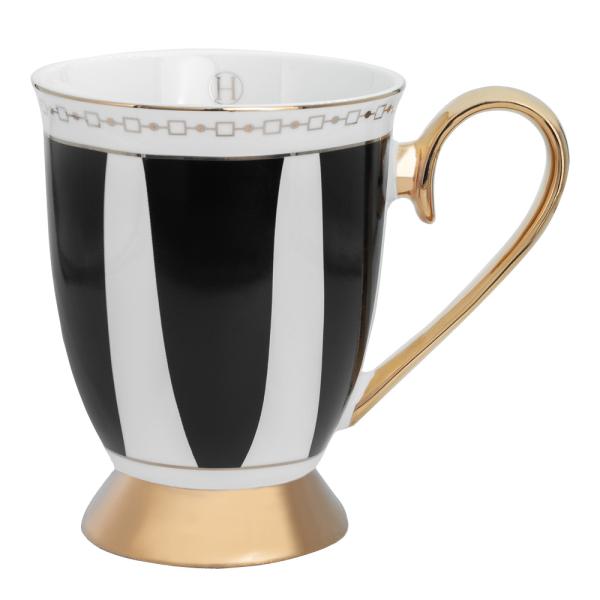 Strisce Nero kopp 28 cl svart/gull