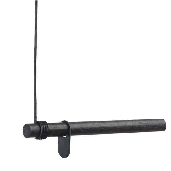 Swing Wall garderobestang 50 cm svart eik/svart