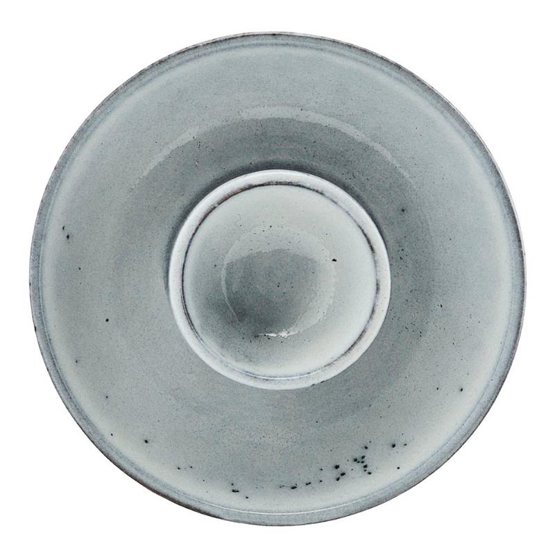 Rustic eggeglass 10 cm grå/blå