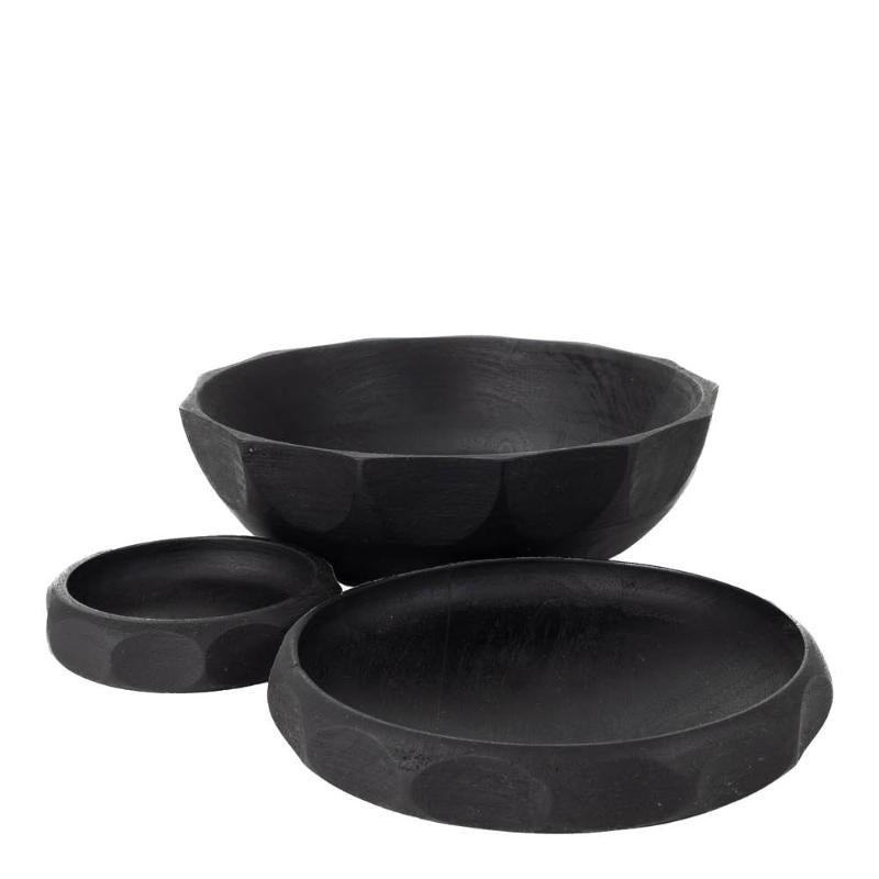 Skål akasietre 11 cm svart