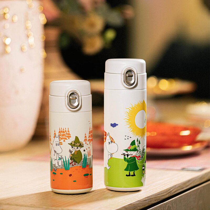 Mummi termokopp 42 cl grønn/hvit