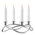 Adventsstake 26 cm sølv blank