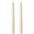 LED kronelys 20,5x2,3 cm 2 stk ivory