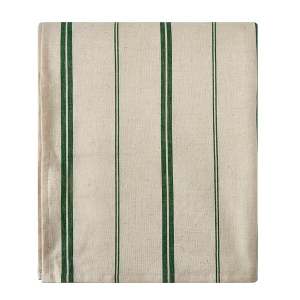 Elsa duk 145x250 cm stripe natur/grønn