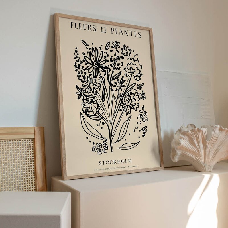 PSTR Studio poster 30x40 cm zoe fleurs et plantes bouquet stockholm
