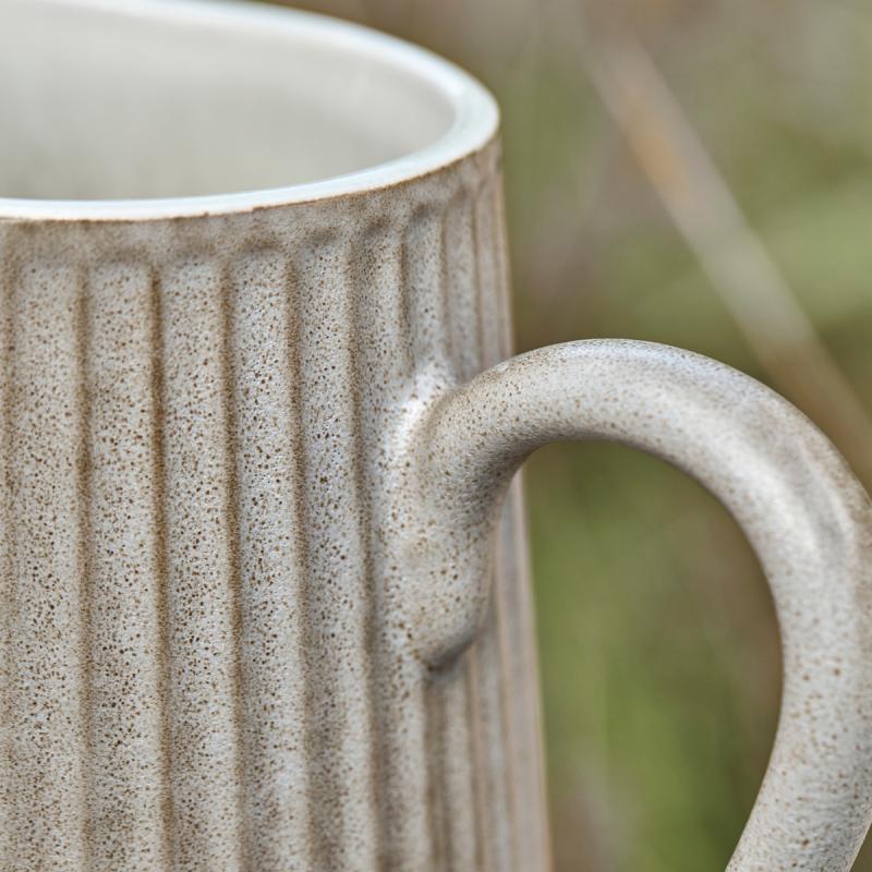 Pleat kanne 21 cm grå/brun