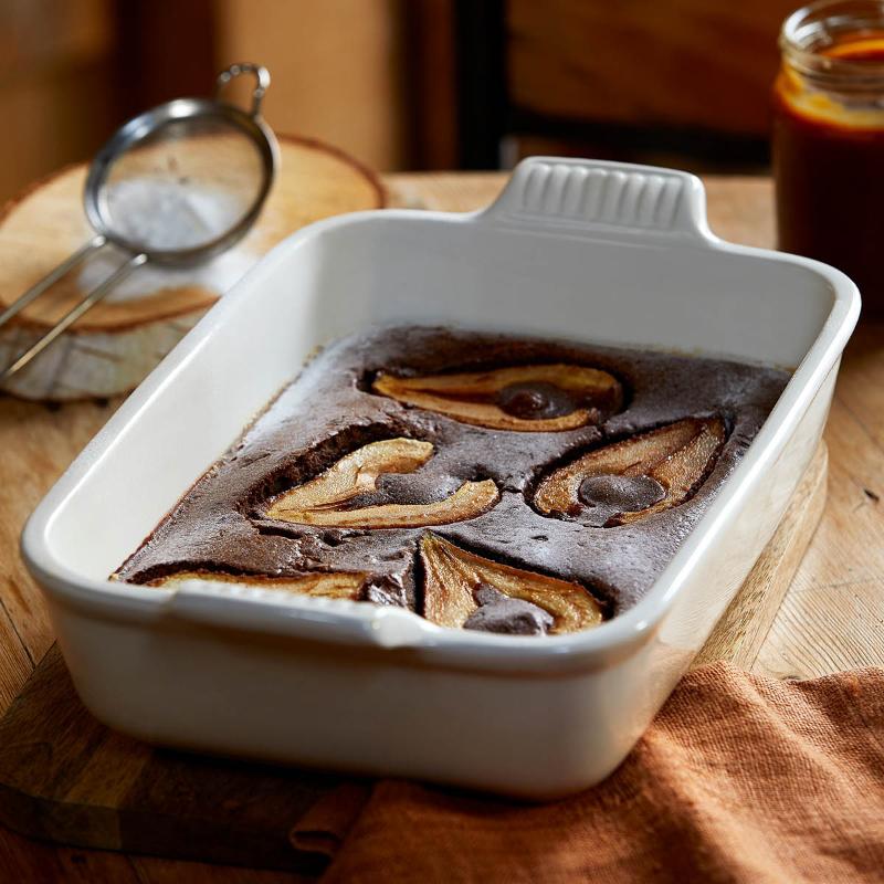 Heritage rektangulært fat 26 cm meringue