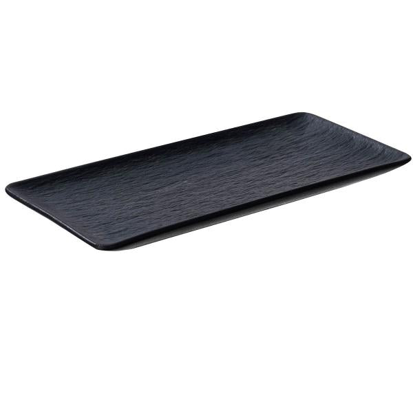 Nemo tallerken rektangel 25x12 cm svart