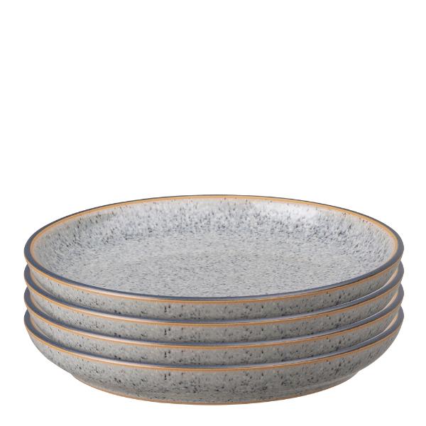 Studio tallerken 17 cm 4 stk grå