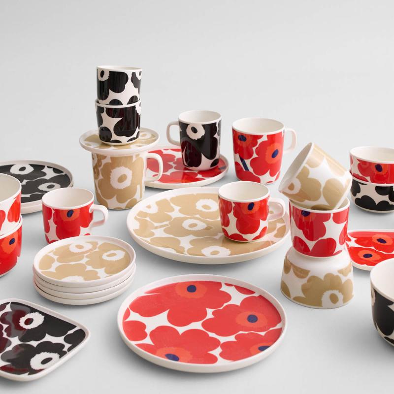 Oiva Unikko tallerken 13,5 cm beige