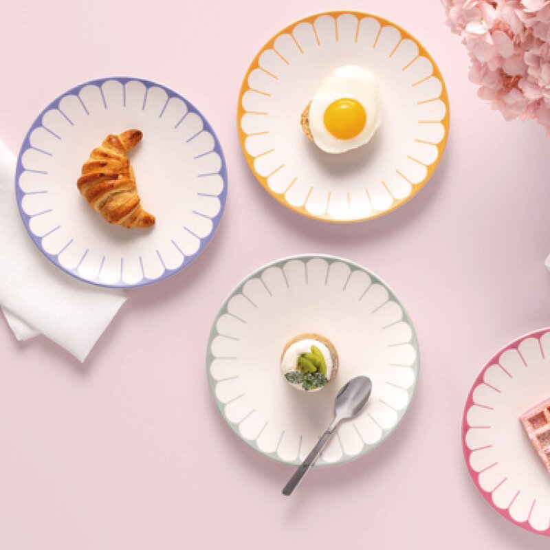 Fleur bleu frokosttallerken/desserttallerken 21 cm blå
