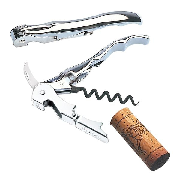 Pulltaps classic vinåpner med etui stål