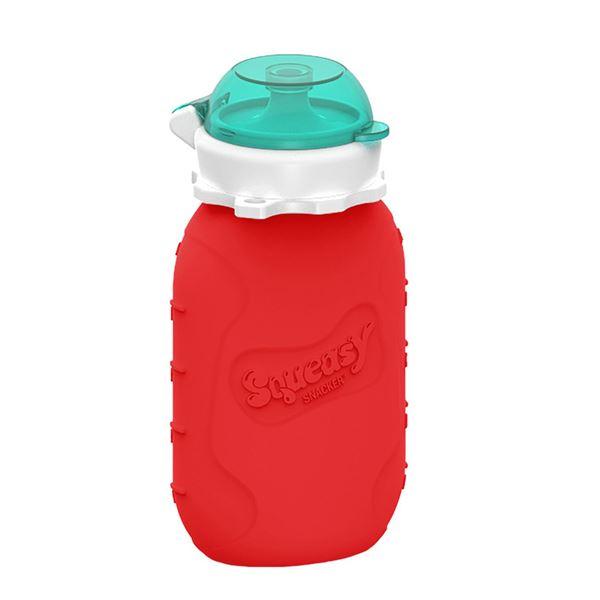 Snacker drikkeflaske/klemmepose 177 ml red