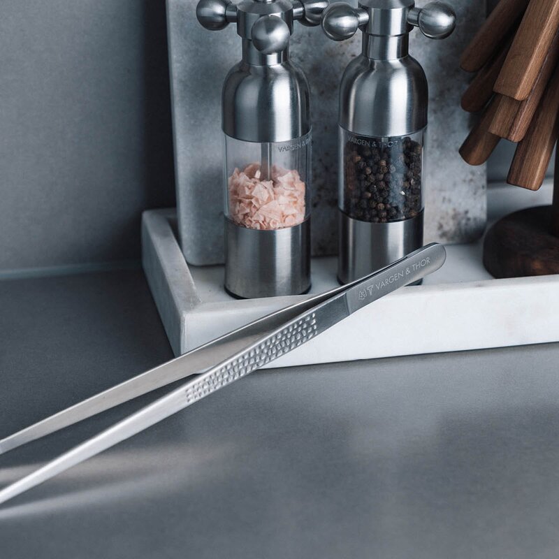 Bas stekepinsett 30 cm rustfritt stål