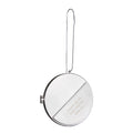 Julepynt medaljong m/fotoramme 7x7 cm farfar sølv