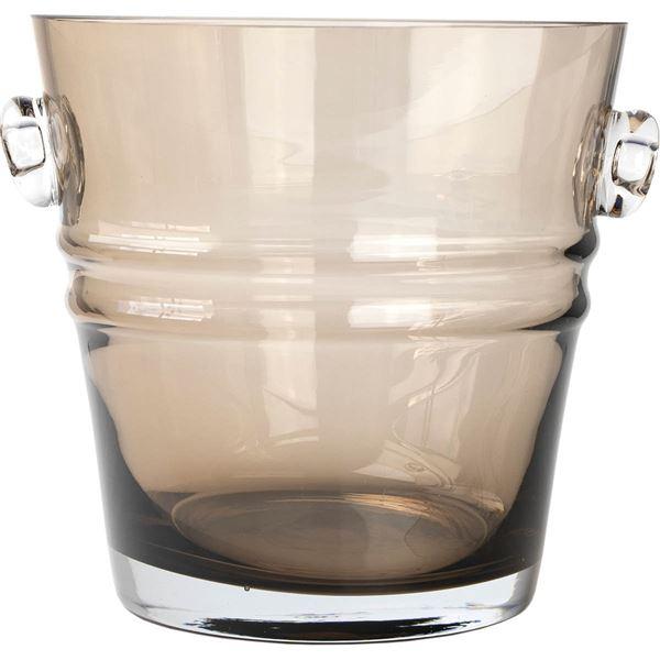 The bucket isbøtte/vase brun
