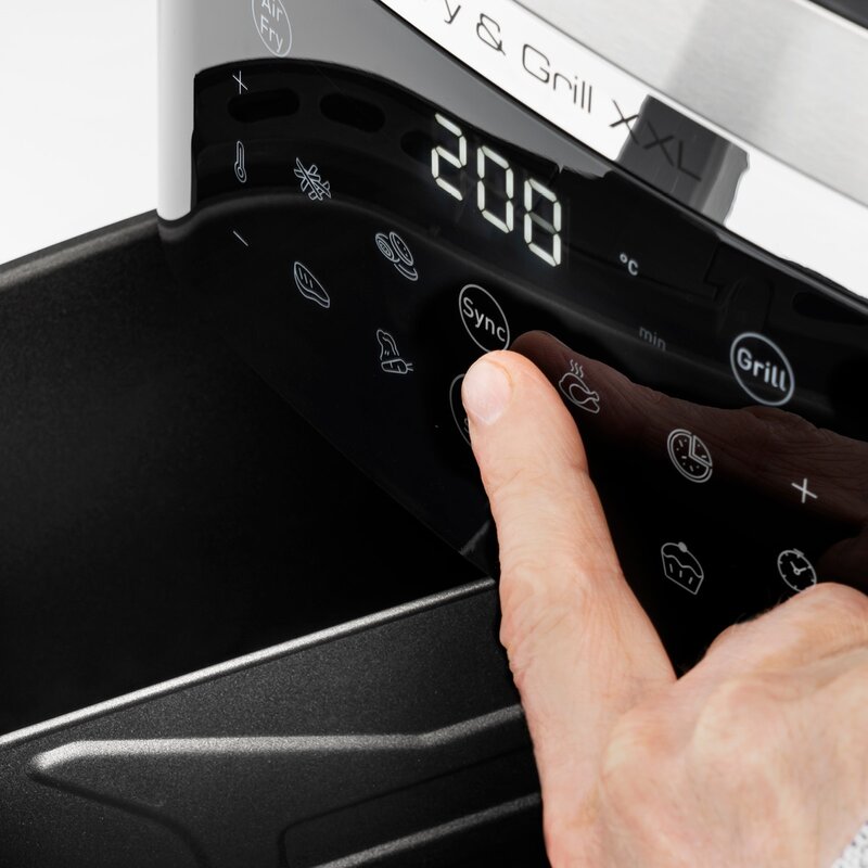 Easy Fry & Grill XXL airfryer 6,5L 2-in-1 silver